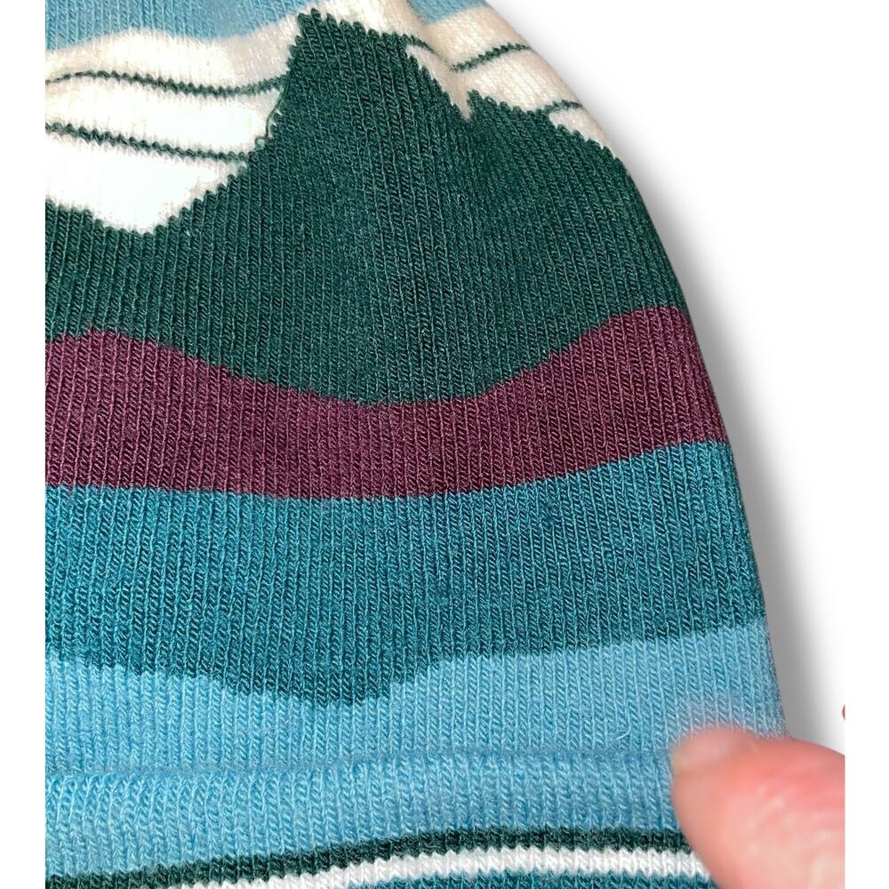 LL Bean Katahdin Beanie Hat Cuffed Adult Skullie Skyline Mountain Ski Snow Retro - Picture 7 of 13